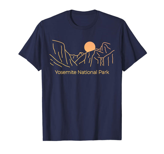 Yosemite National Park - Skyline Throwback Design - Classic T-Shirt