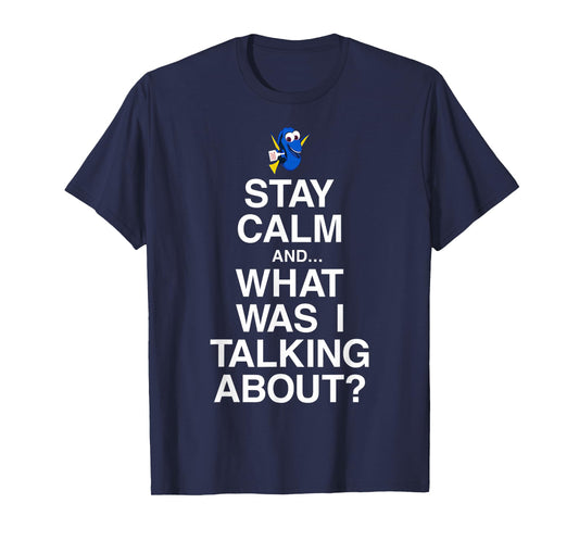 Disney Pixar Finding Dory Keep Calm Forgetful Dory Logo T-Shirt