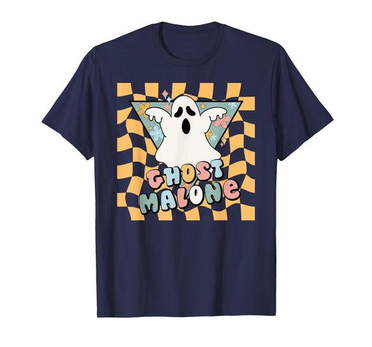 Halloween Cute Ghost Malone Parody Post Cool Hip Hop Joke T-Shirt