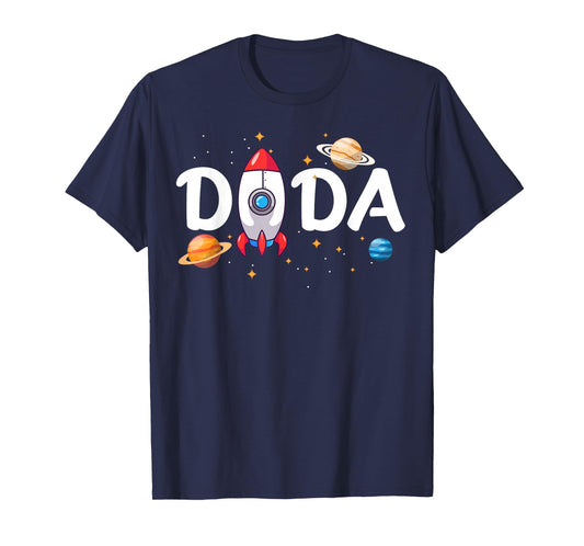Dada of The Birthday Boy Space Astronaut 1st Birthday Family T-Shirt