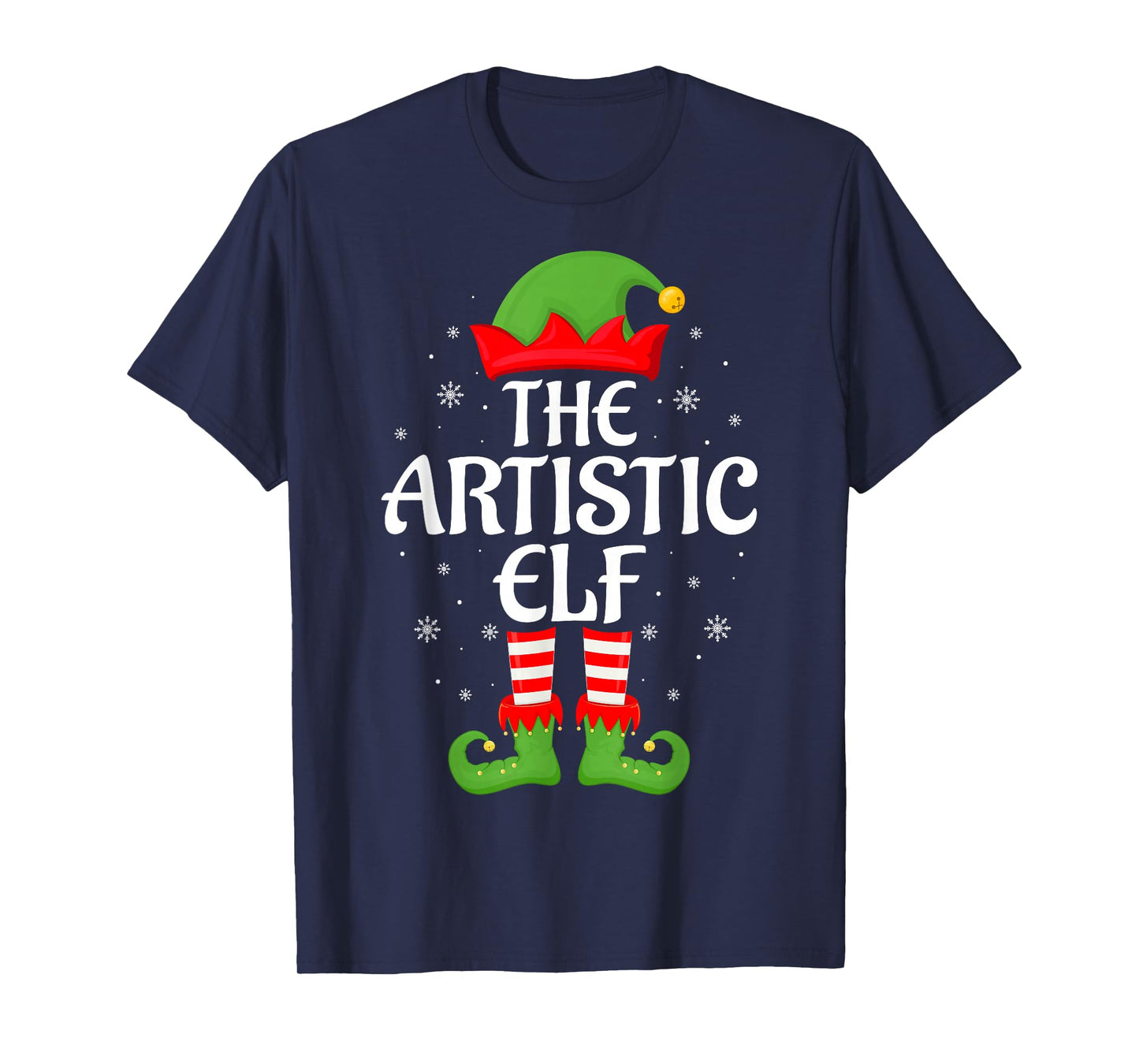 Artistic Elf Xmas Family Matching Elf Squad Christmas T-Shirt