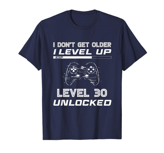 Level 30 Unlocked Gamer 30th Birthday Decorations Party 1992 T-Shirt