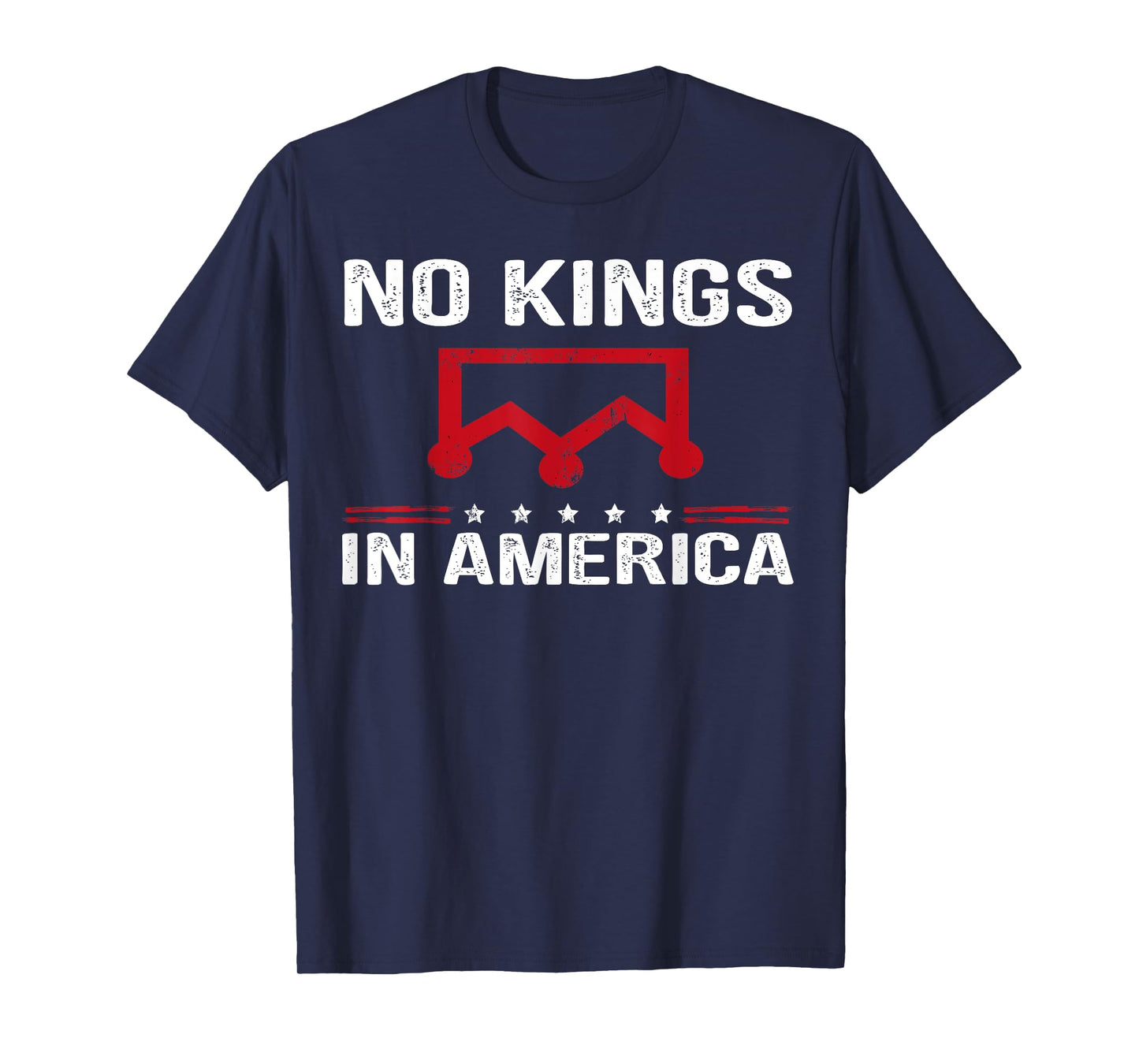 No Kings in America Flag Protest Save Democracy sign protest T-Shirt