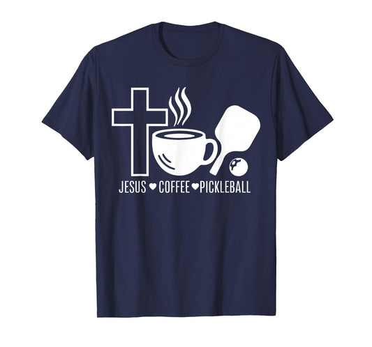 Jesus Coffee Pickleball T-Shirt