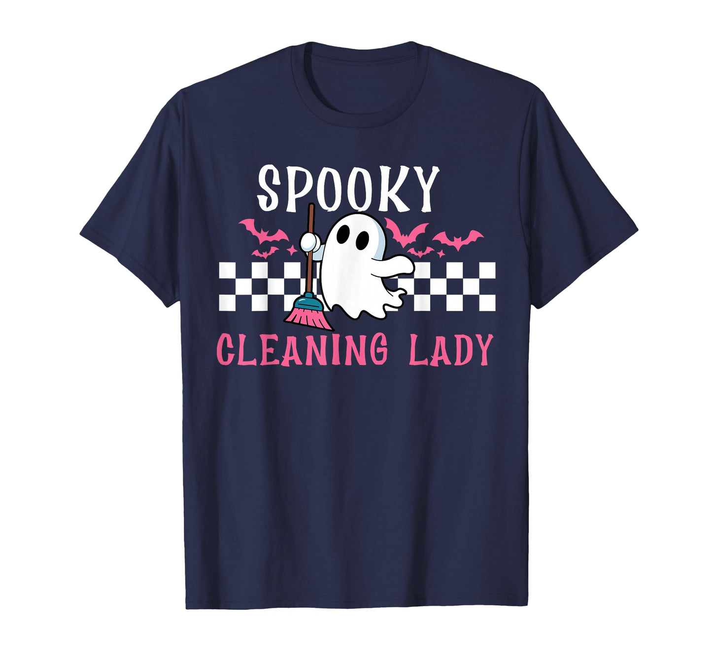 Spooky Cleaning Lady Halloween Housekeeping Cleaner T-Shirt