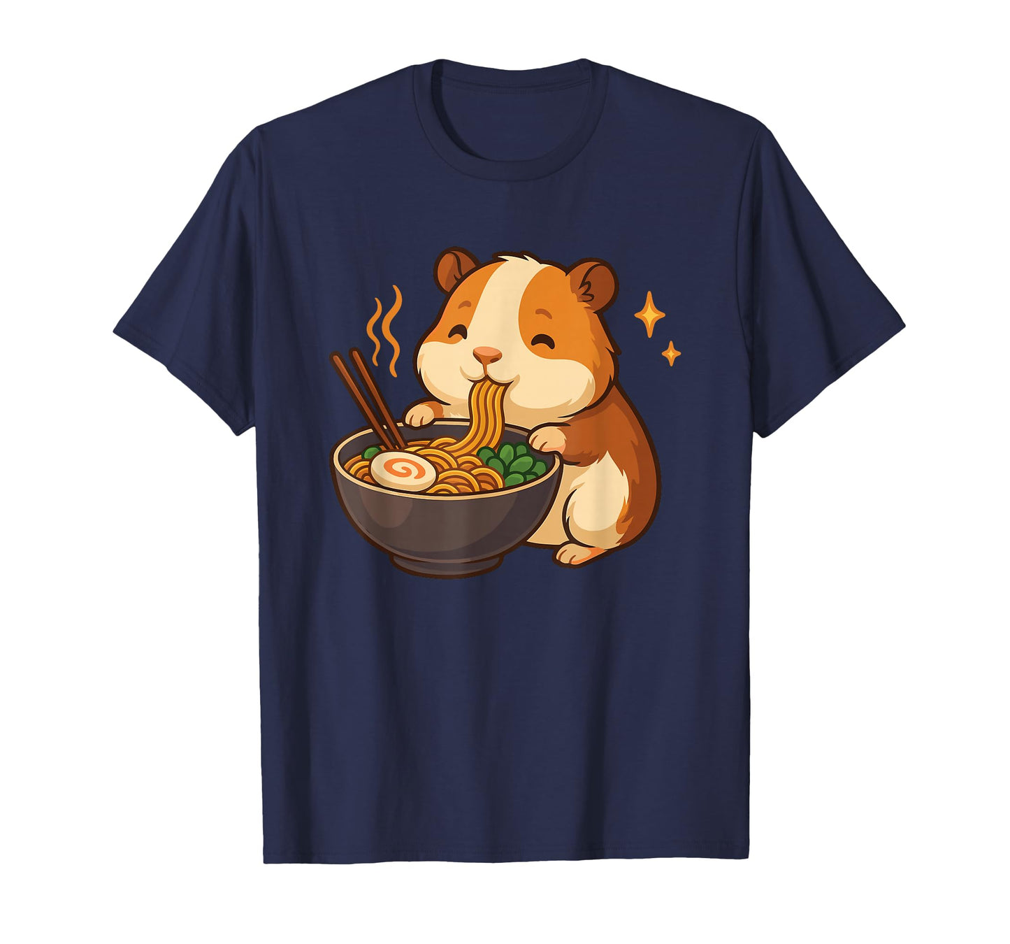 Guinea Pig with Noodles Ramen Kawaii Guinea Pig T-Shirt