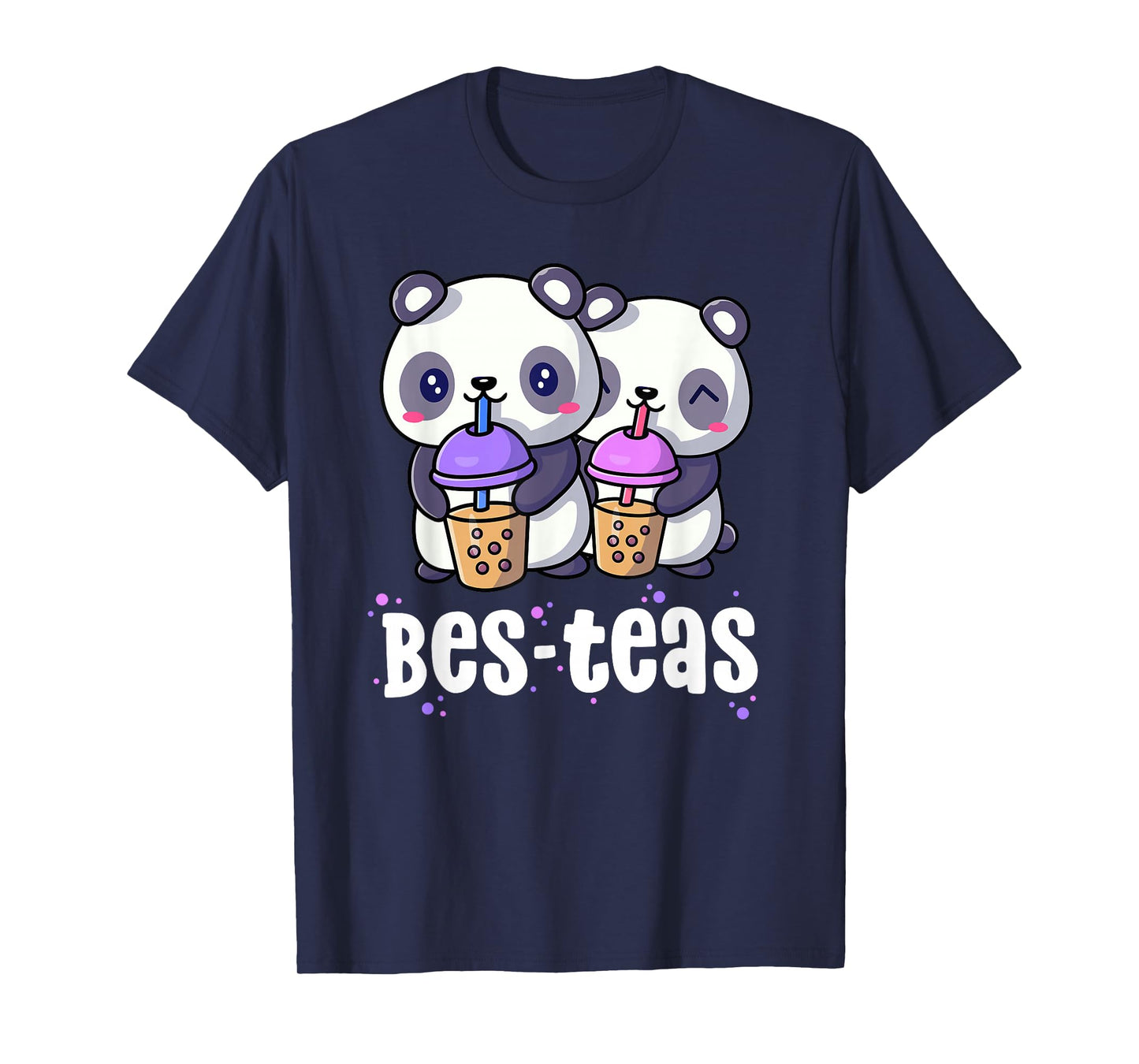 Boba Shirt Women Girls Bes Teas Kawaii Panda Bubble Tea T-Shirt