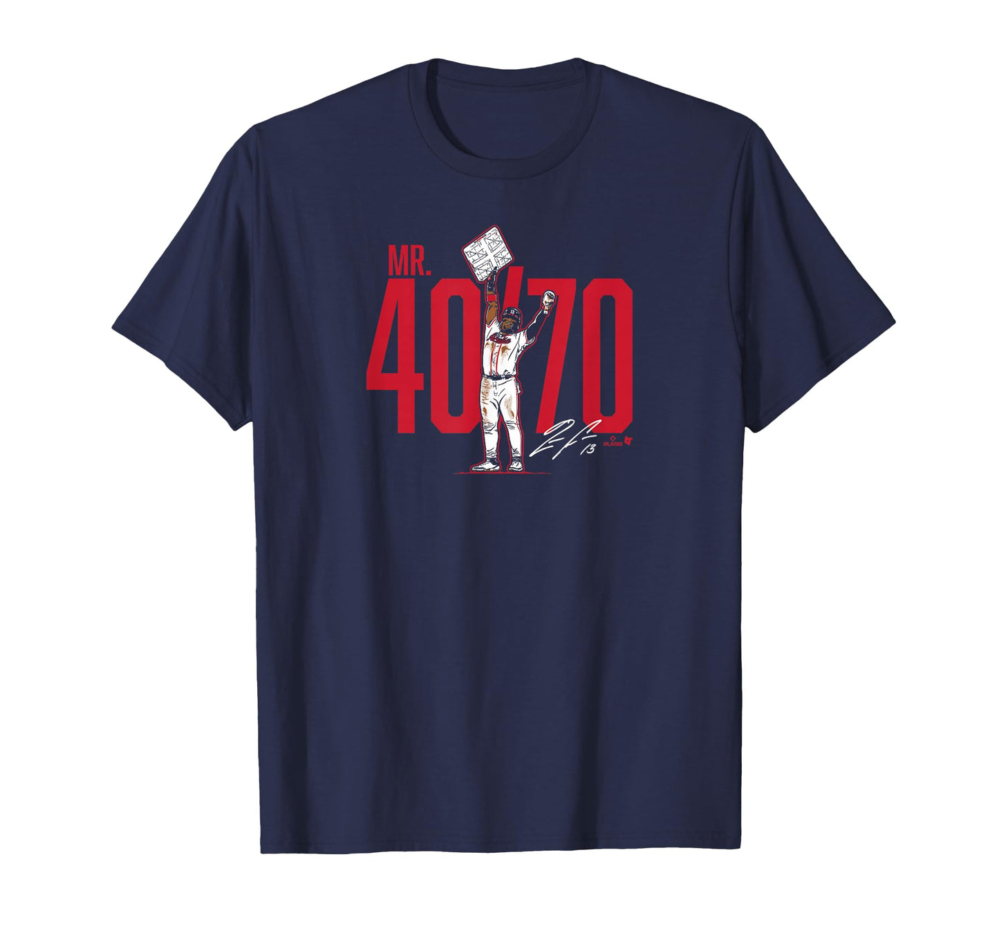 Ronald Acuña Jr. - Mr. 40/70 - Atlanta Baseball T-Shirt