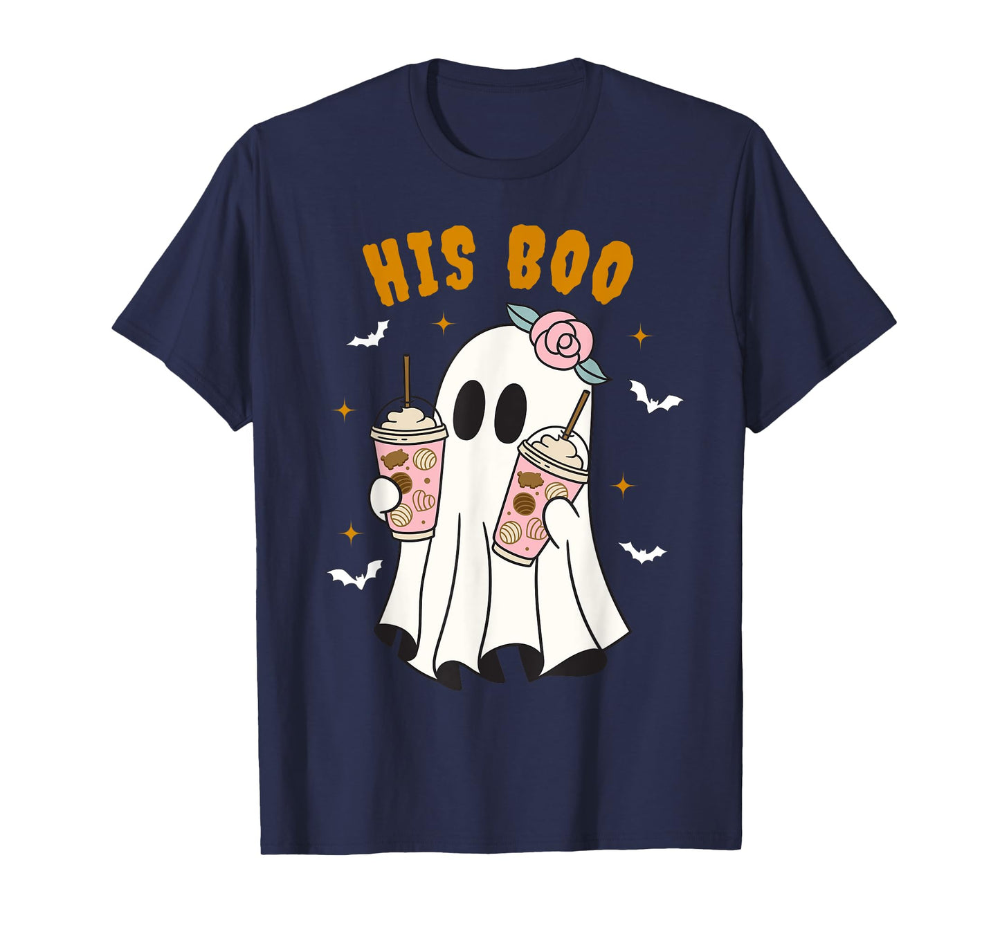 Her Boo & His Boo Funny Matching Halloween Pajama Couples T-Shirt