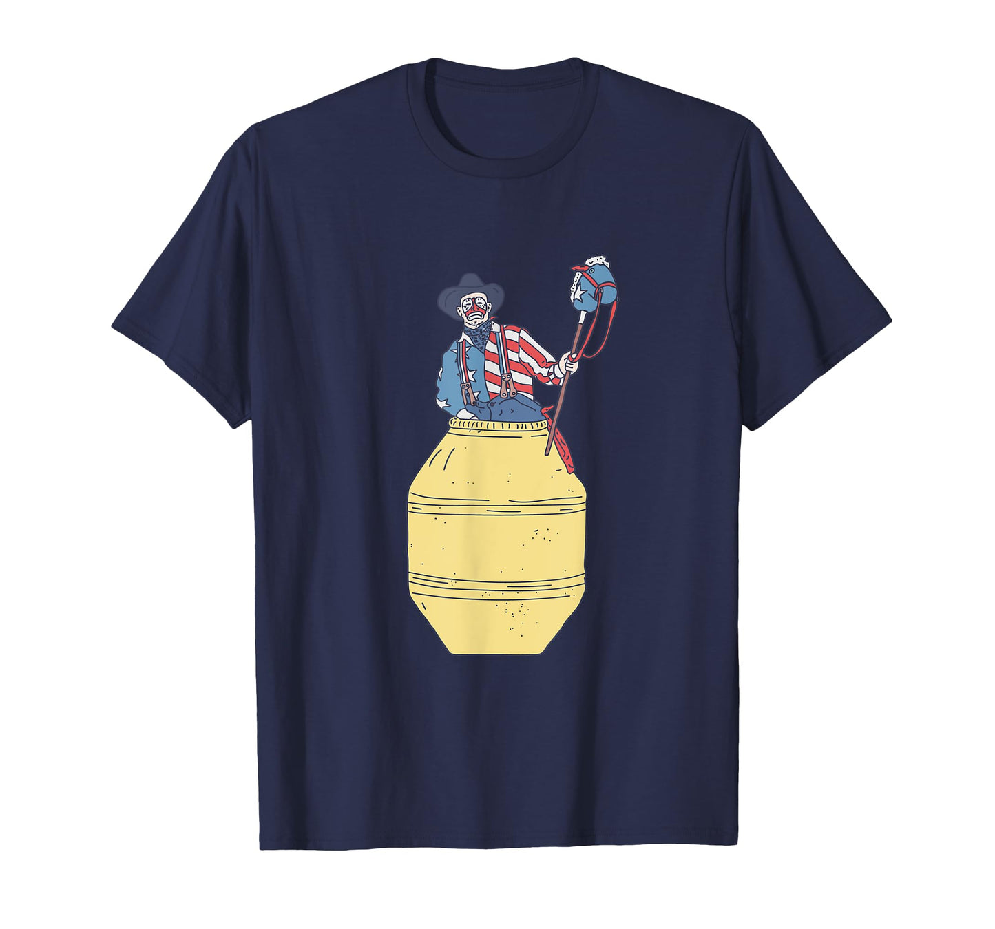 Rodeo Clown - Barrelman - Patriotic Bullfighter T-Shirt
