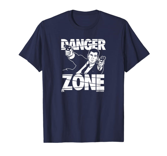 Archer Danger Zone Sterling Archer Spy Cartoon T-Shirt