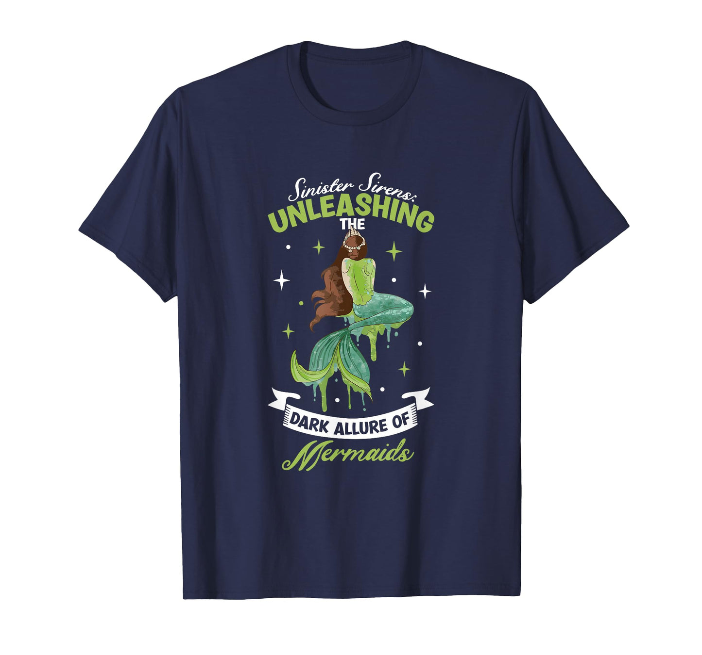 Spooky Sirens Horror Mermaid Creepy Mermaid Haunted Sea T-Shirt