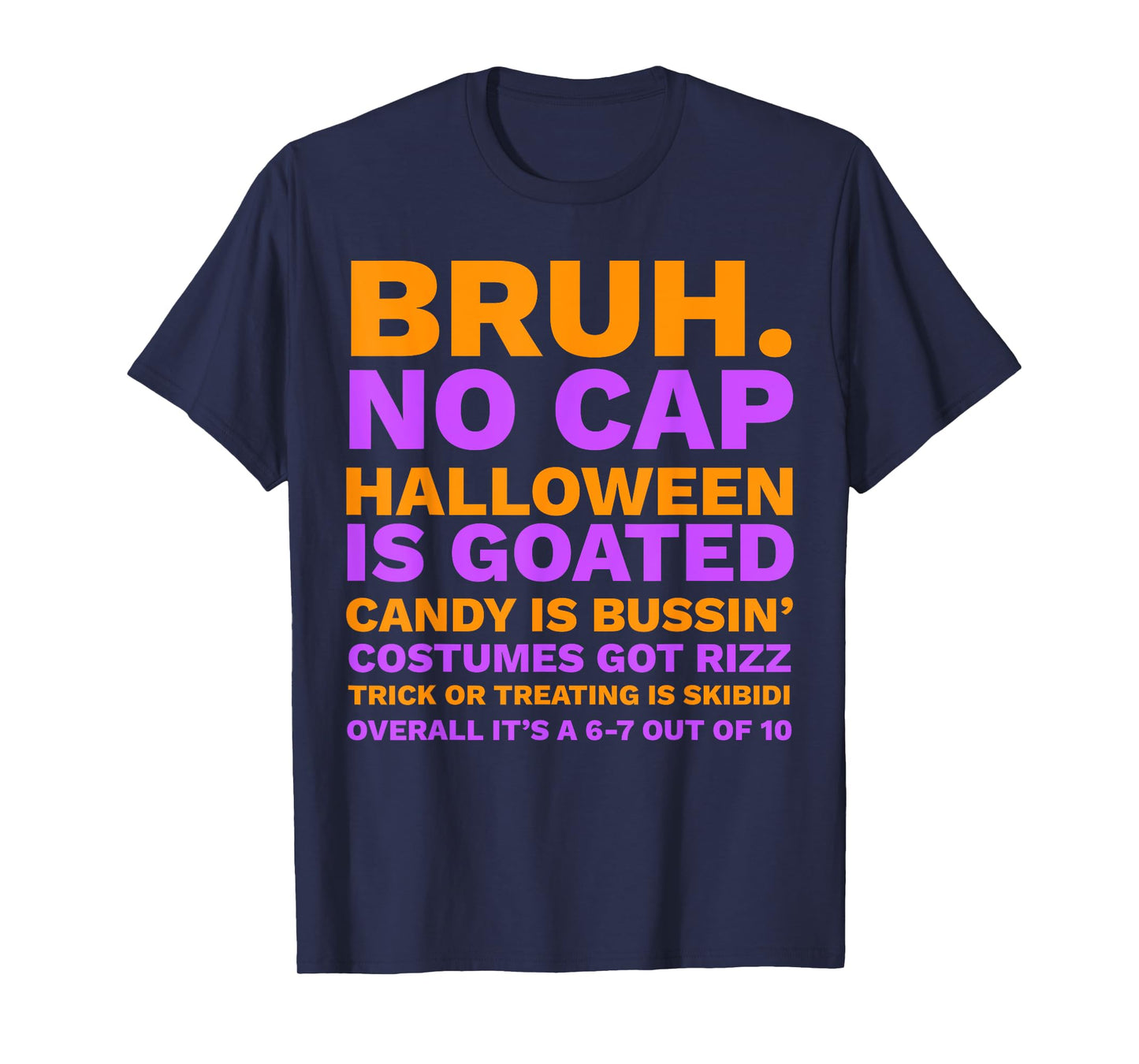 Funny Middle School Generation Alpha Gen A Slang Halloween T-Shirt