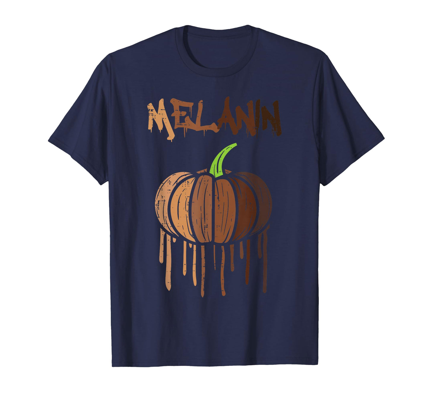 Pumpkin Drippin Melanin Halloween Black Lives Matter BLM BHM T-Shirt