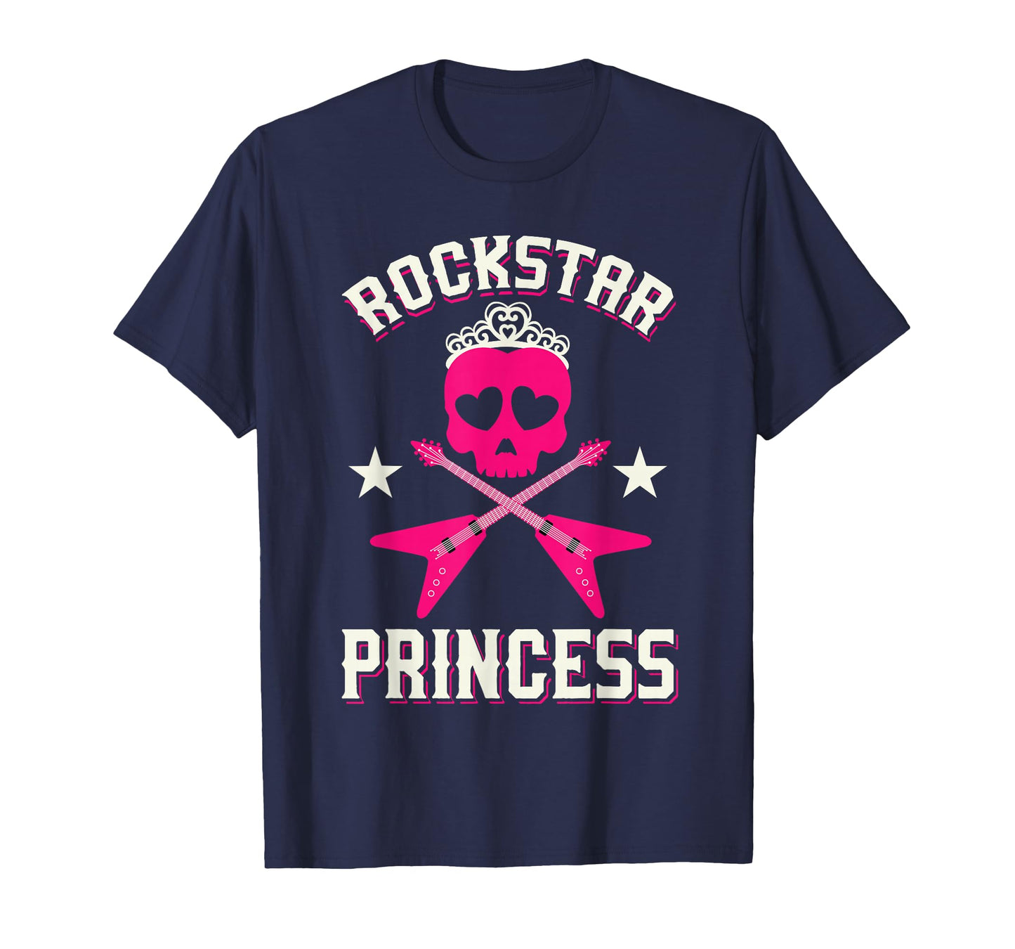 Rockstar Princess Shirt | Cute Girls Rockers T-shirt Gift T-Shirt