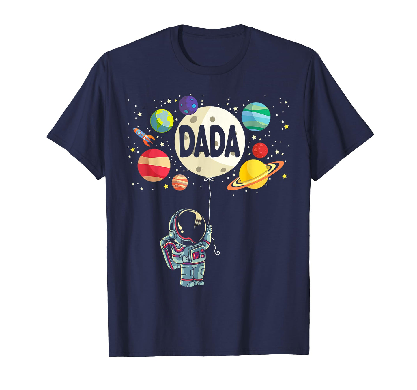 Dada of The Birthday Boy Space Astronaut 1st Birthday Family T-Shirt