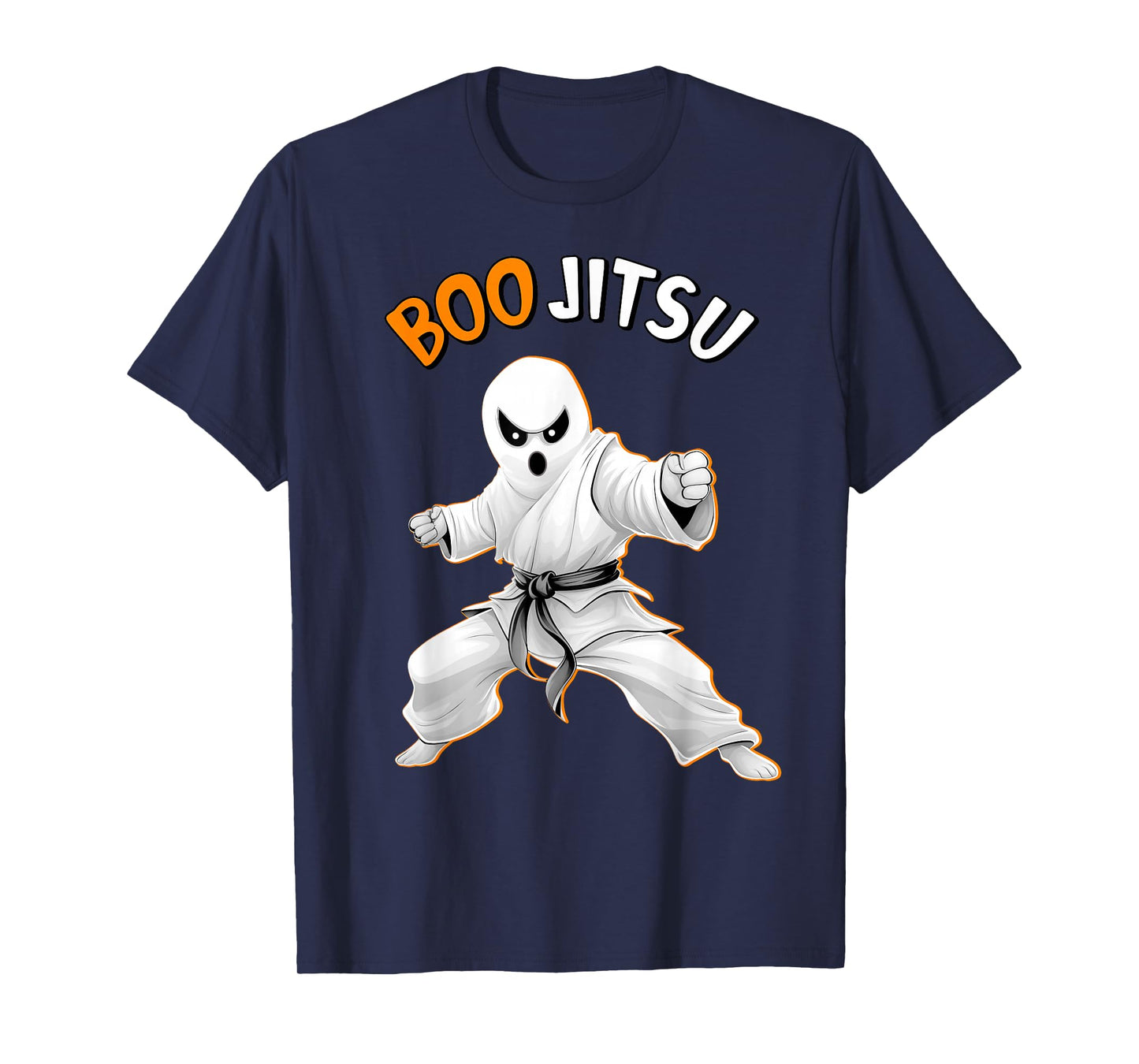 Funny Jiu Jitsu Halloween Ghost Boo Jitsu Martial Art T-Shirt