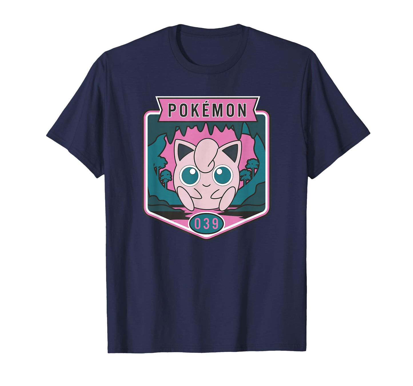 Pokémon 039 Jigglypuff Outdoor Adventures Forest Park Badge T-Shirt