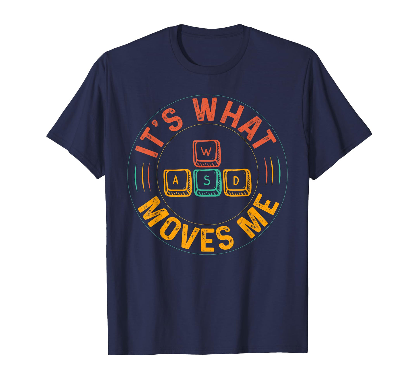 WASD PC Gamer Gifts Video Gaming Boys Men Vintage Gift Women T-Shirt