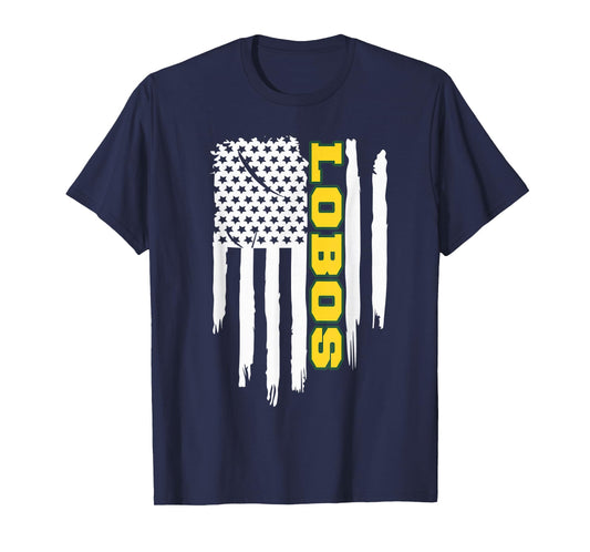 Longview Lobos American Flag T-Shirt
