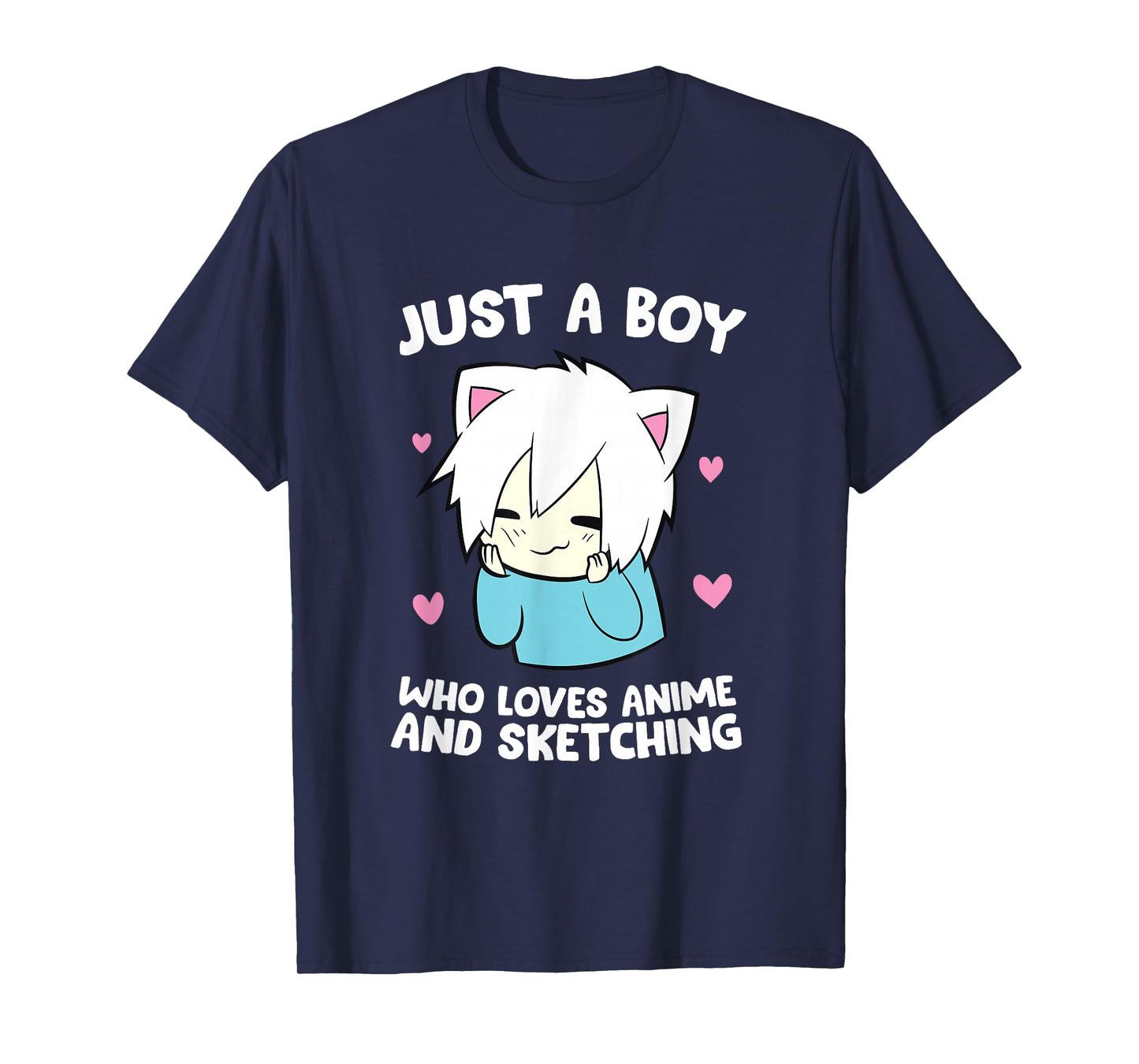 Just a Boy Who Loves Anime and Sketching Love Anime T-Shirt