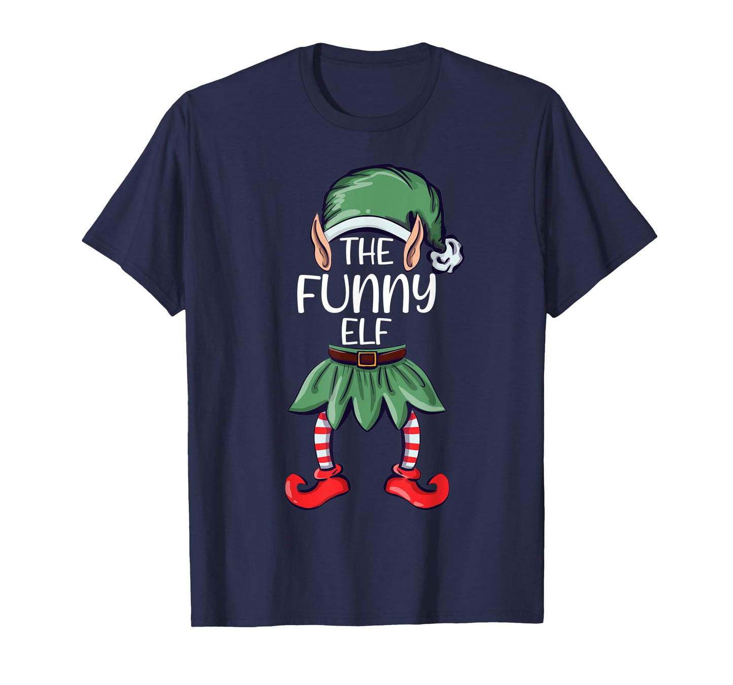 The Funny Elf Christmas Matching Family Group Elf T-Shirt