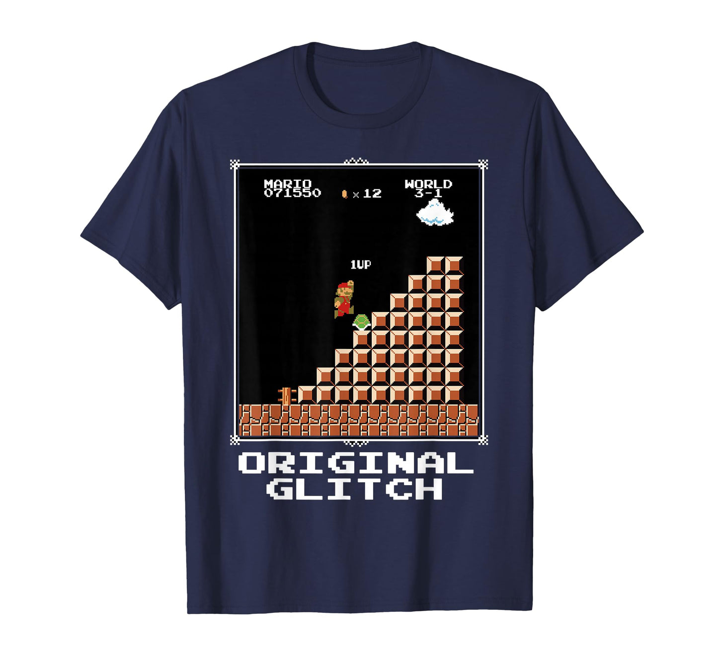 Super Mario Original Glitch Poster T-Shirt