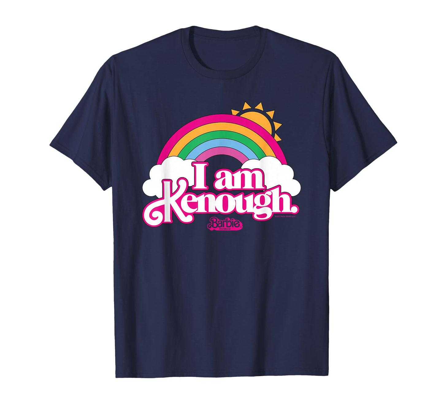 Barbie The Movie - I Am Kenough Rainbow Clouds T-Shirt