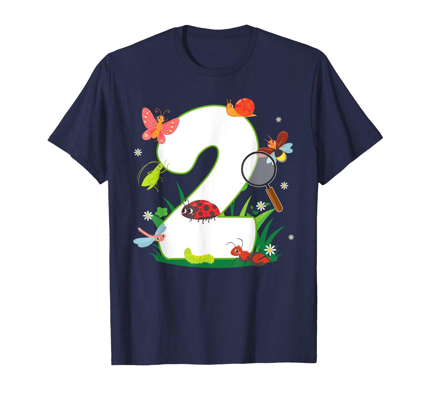 2nd Birthday Bugs And Insects Nature Lover 2 Year Old T-Shirt