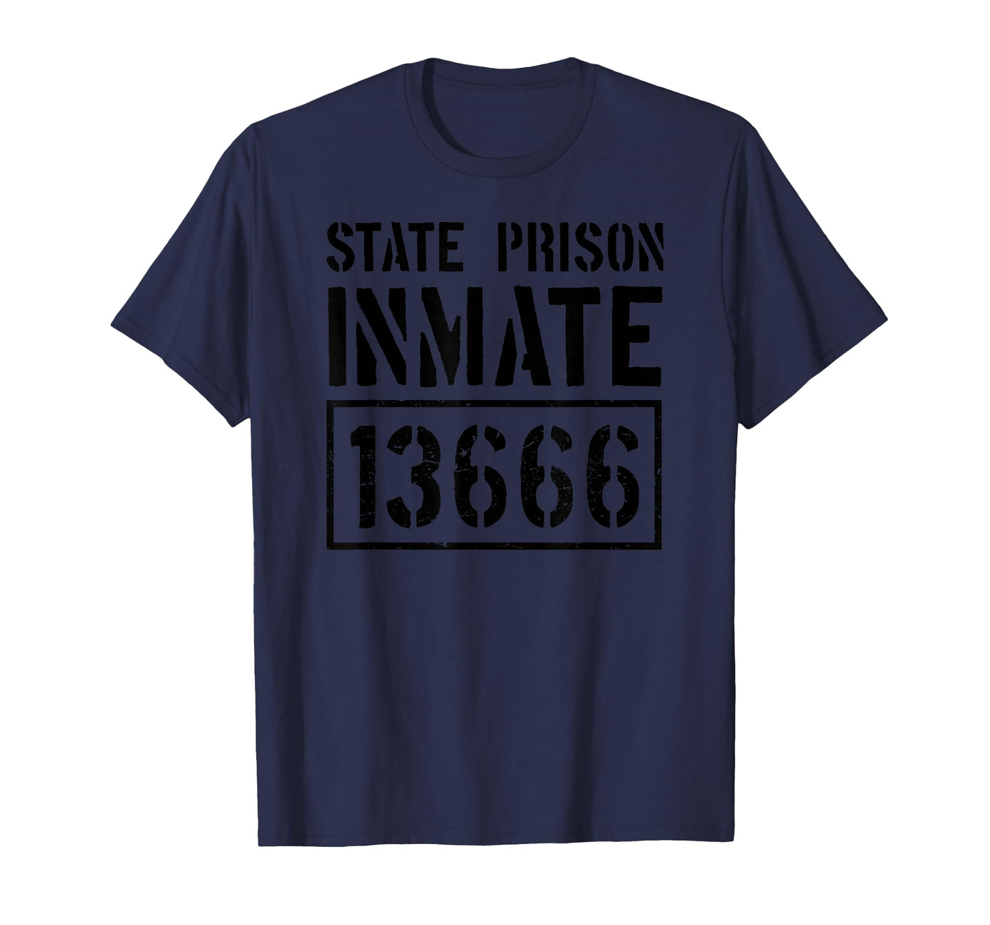 State Prison Inmate Funny Jail Halloween Costume T-Shirt