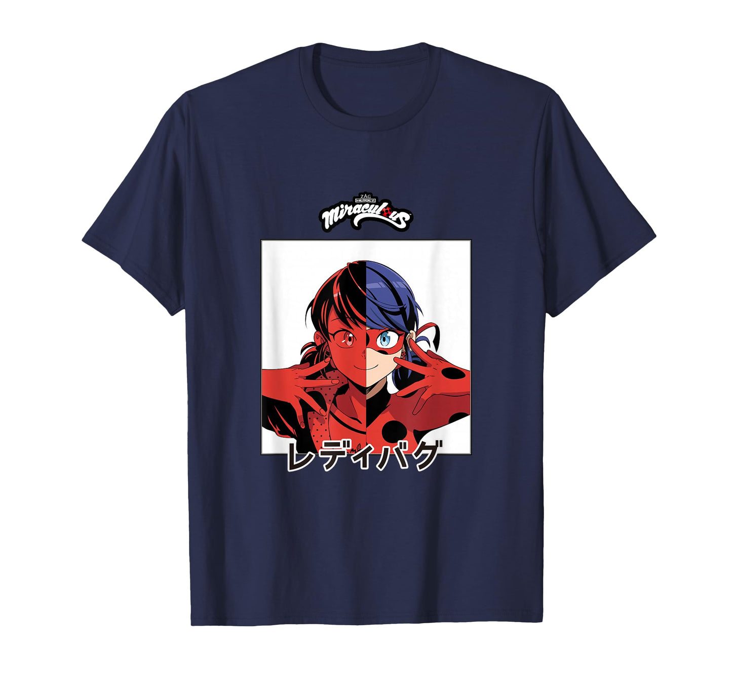Miraculous Ladybug vs Marinette Manga T-Shirt