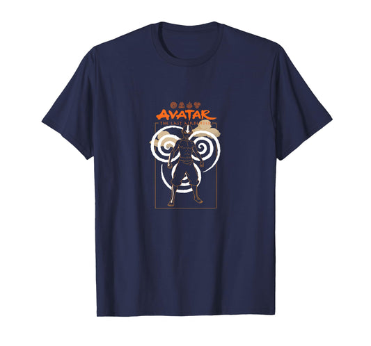 Avatar The Last Airbender Aang Bending Elements Iconic T-Shirt