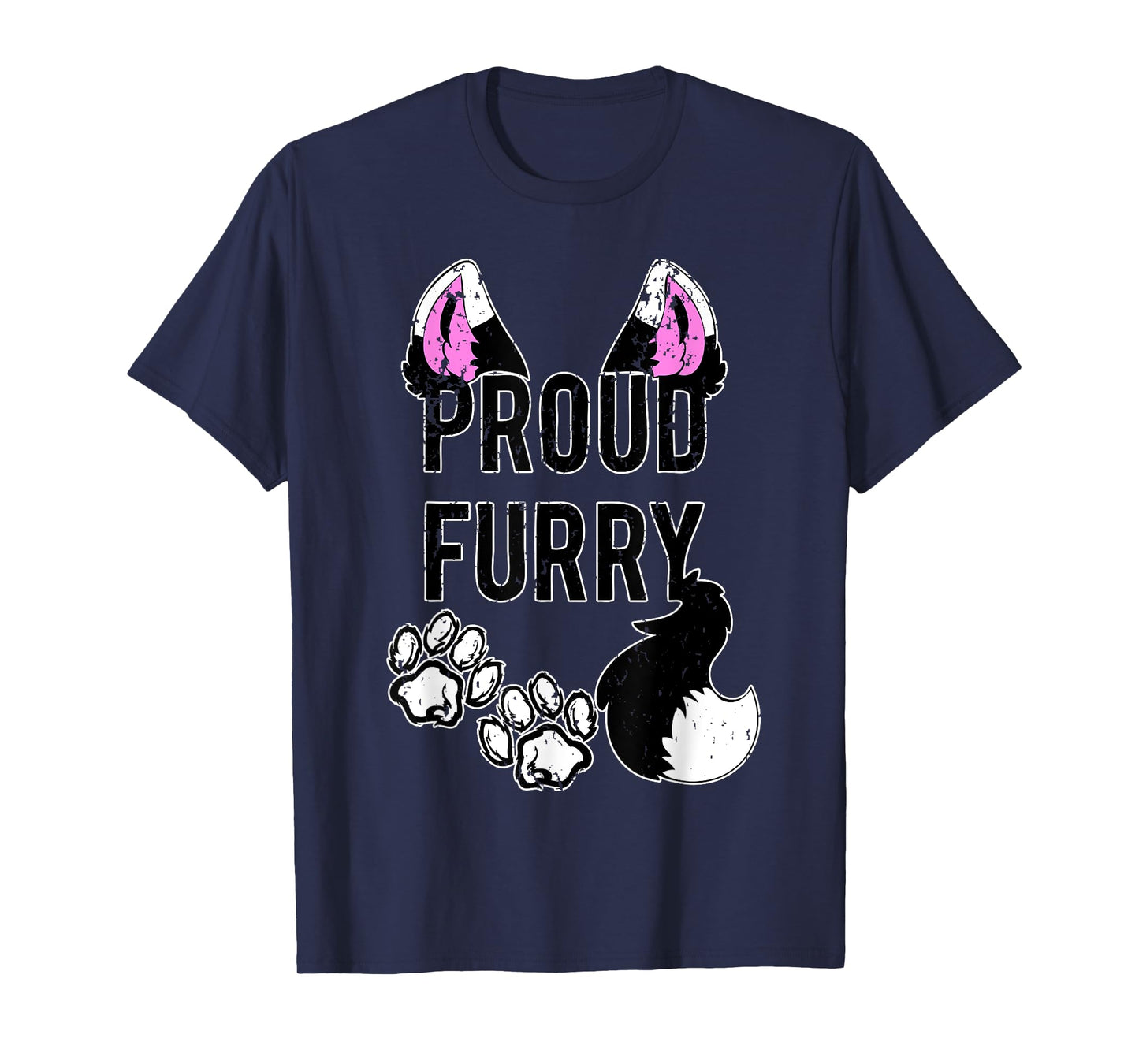 Proud Furry Shirt Furries Shirt Tail and Ears Cosplay Shirt T-Shirt