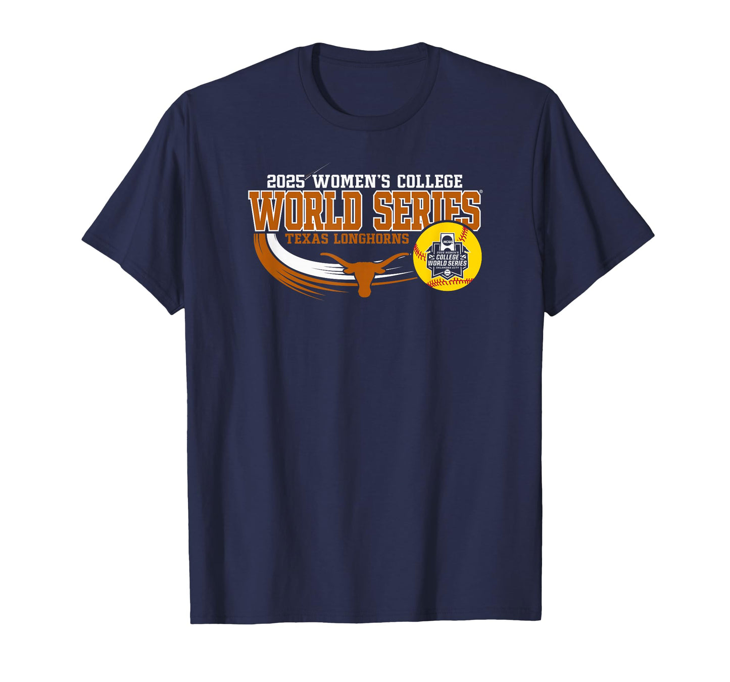 Texas Longhorns Women's College World Series 2025 Black T-Shirt