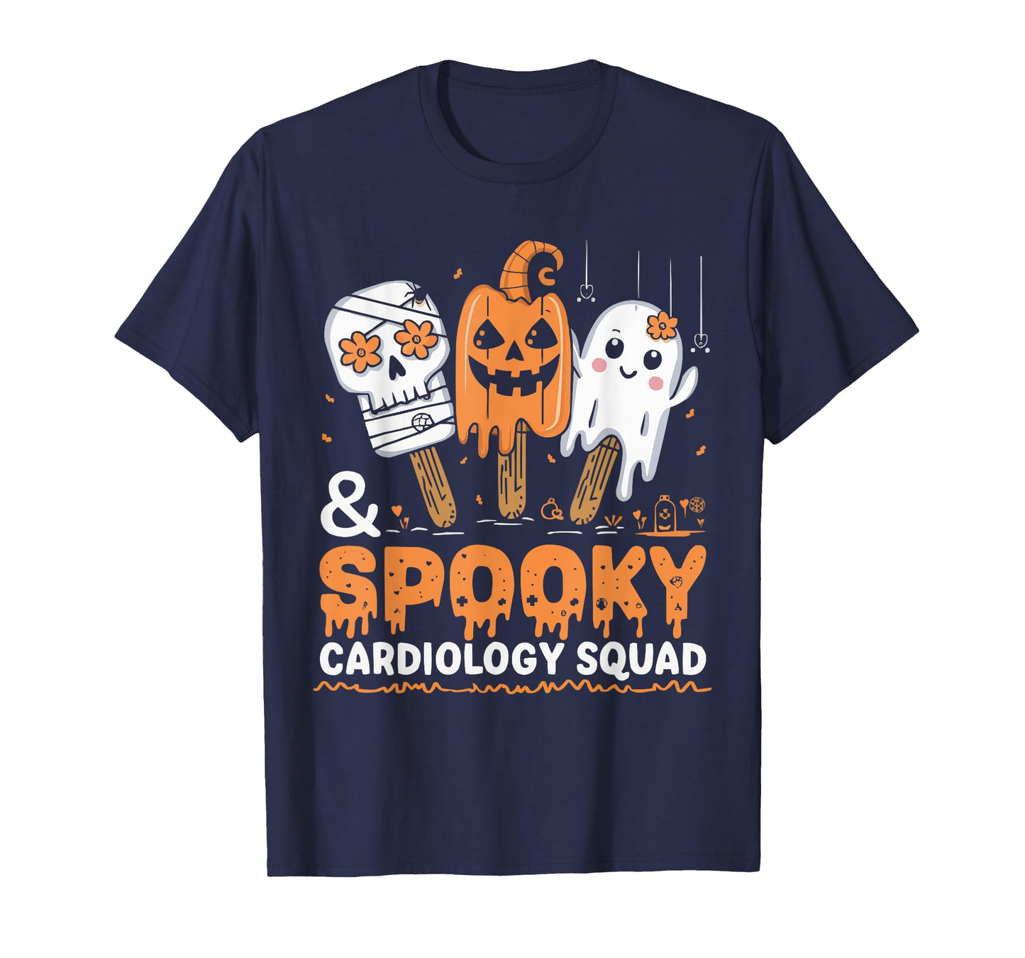 Cardiology Nurse Halloween Spooky Nursing Trick Or Treat T-Shirt