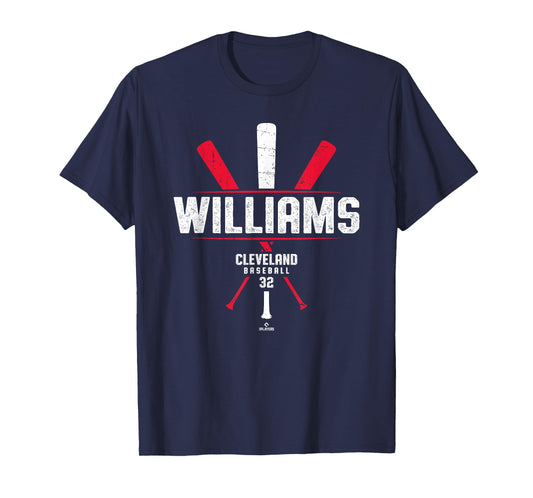 Vintage Baseball Bat Gameday Gavin Williams Cleveland T-Shirt