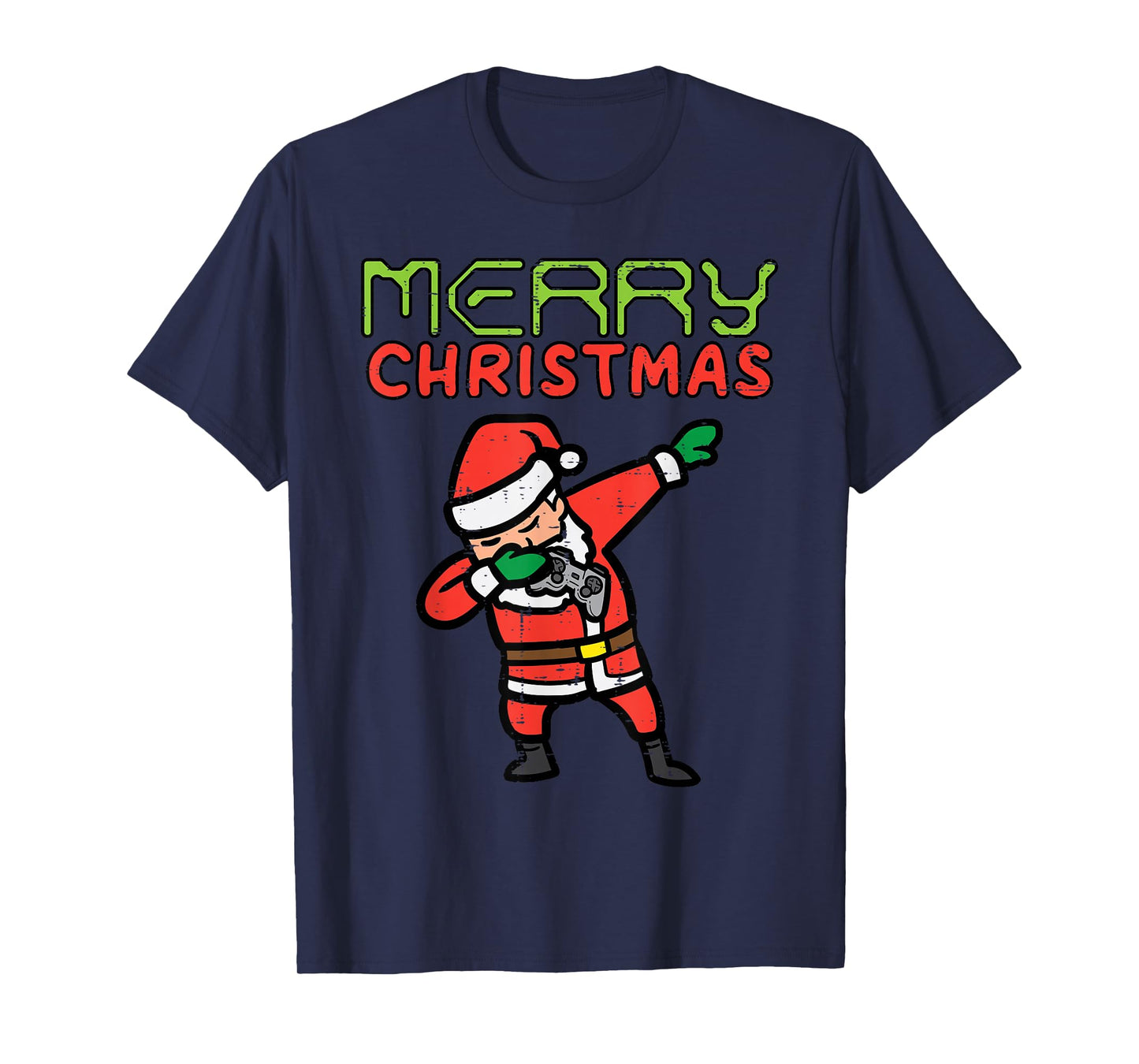 Merry Christmas Gamer Santa Dab Xmas Gaming Boys Kid Toddler T-Shirt