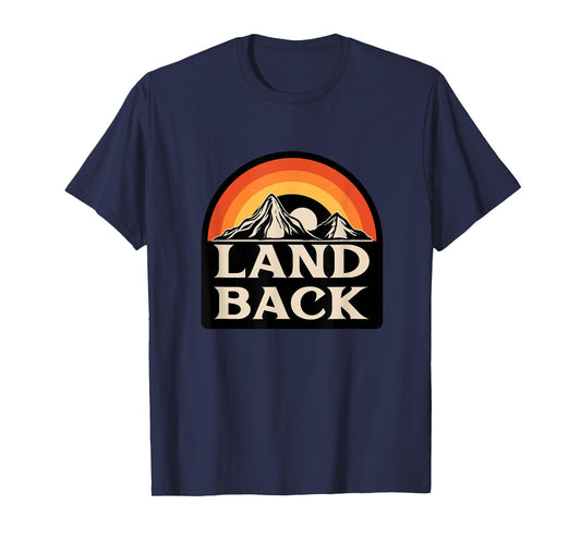 Land Back Retro Decolonization Native American Indigenous T-Shirt