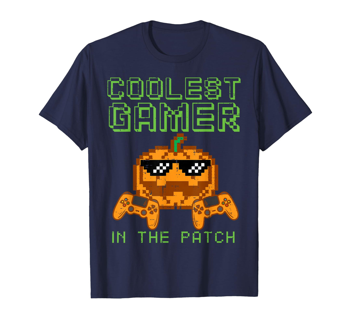Halloween Coolest Gamer Patch Gaming Costume Men Boys Kids T-Shirt