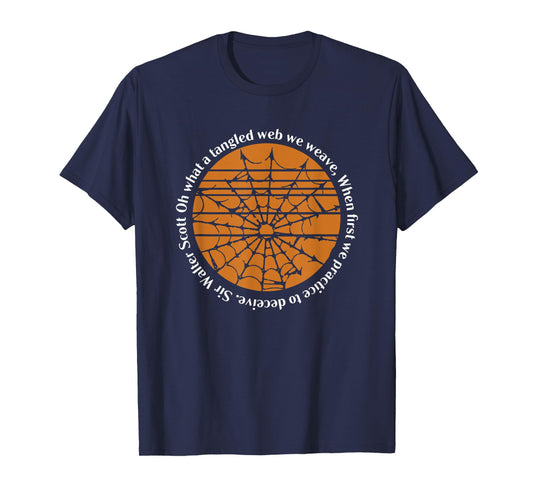 Halloween Sir Walter Scott Tangled Web We Weave T-Shirt