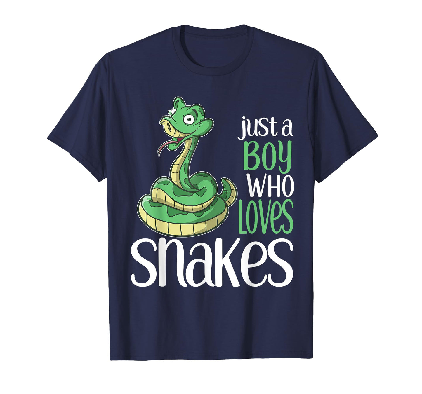 Just a Boy Who Loves Snakes Gift T Shirt for Kids and Boys T-Shirt
