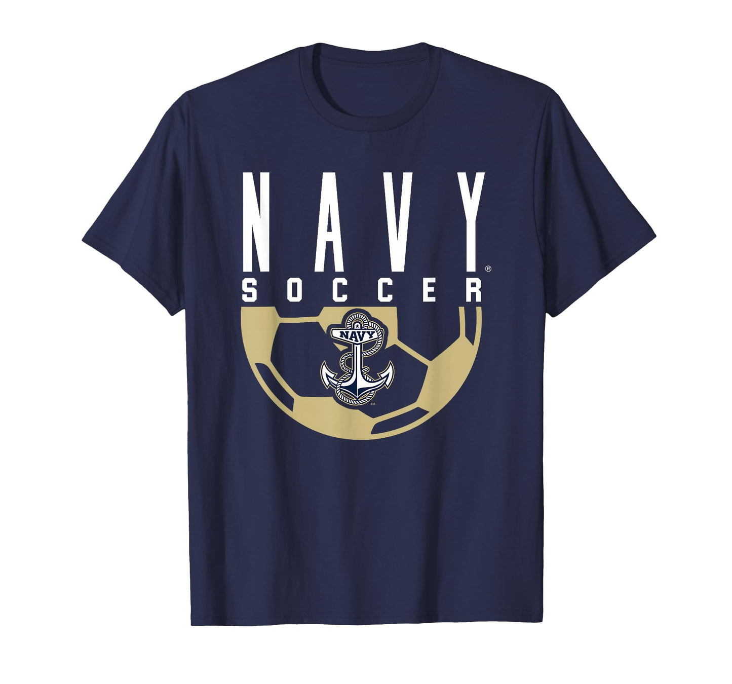 US Naval Academy Navy Midshipmen Soccer Arch T-Shirt