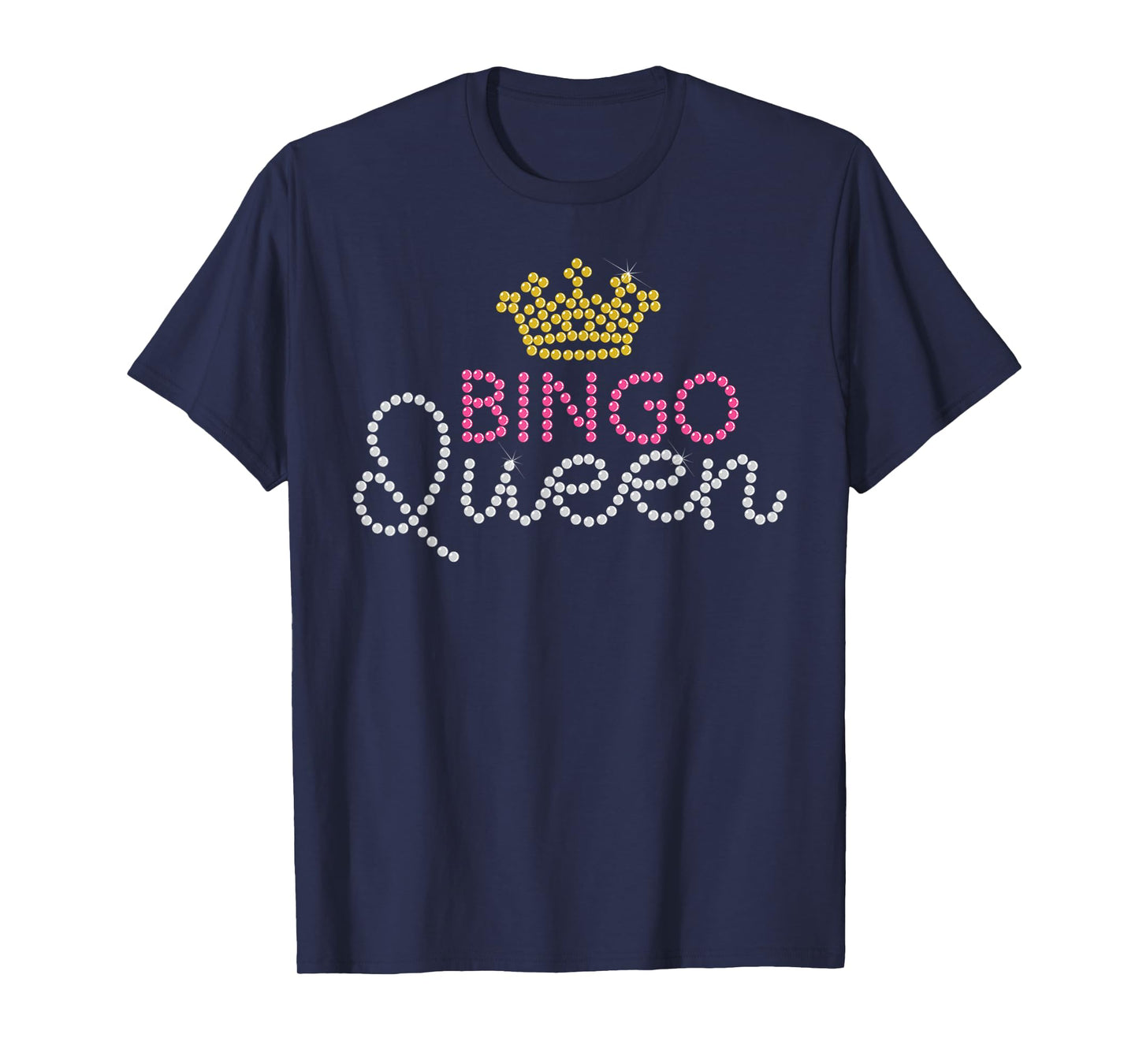 Funny Bingo Queen Casino Players Gambler Lucky Women Gift T-Shirt Small