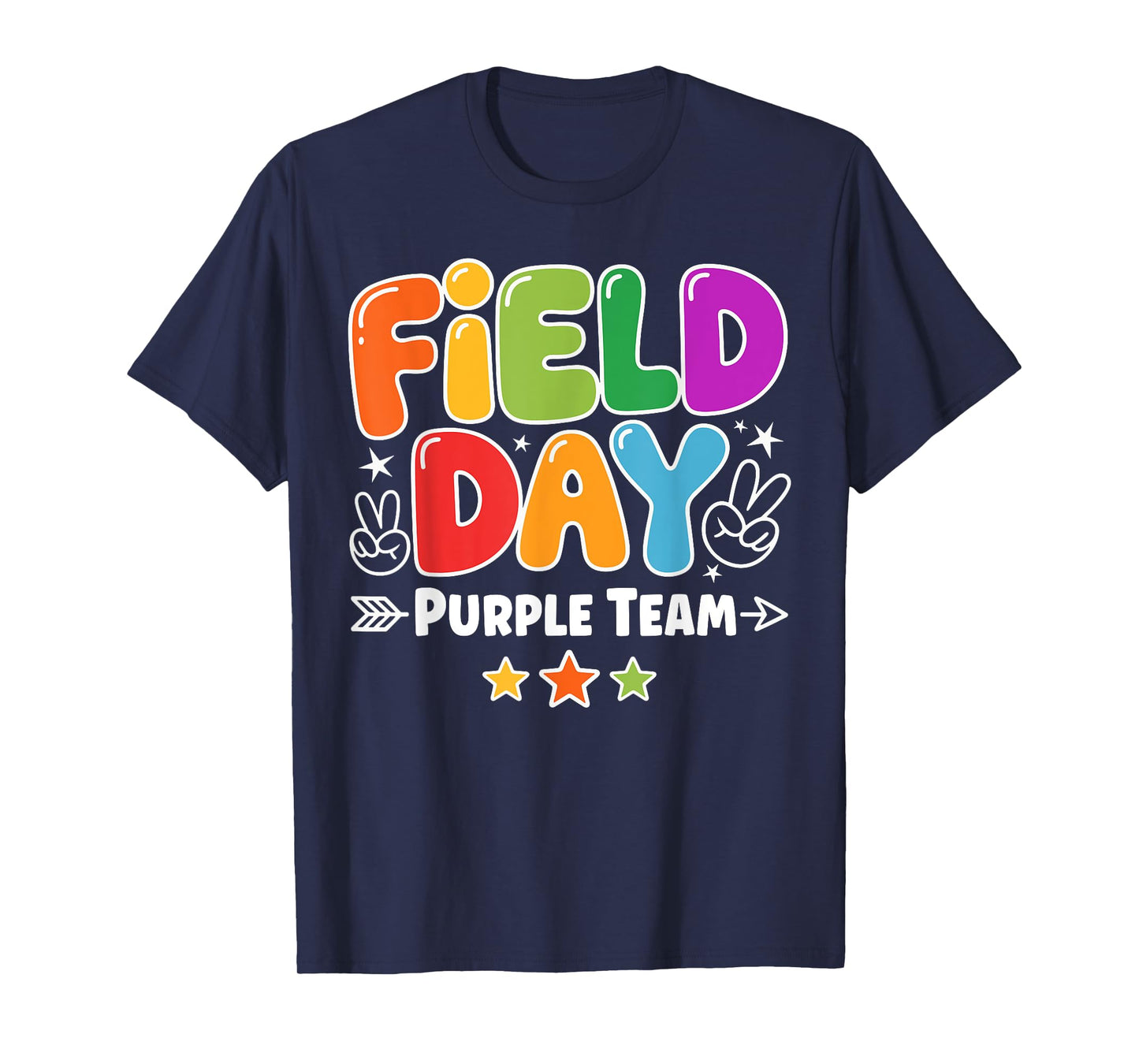 Field Day Purple Team Kids Boy Girl Teacher Field Day Games T-Shirt