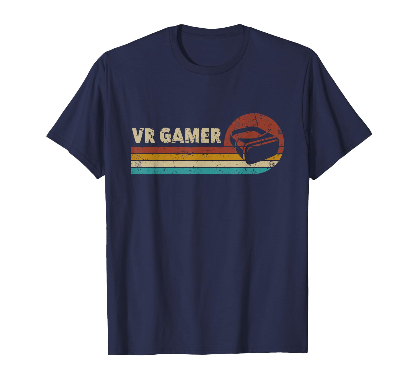 VR Gamer Vintage Video Games For Boys Men Funny Retro Gaming T-Shirt