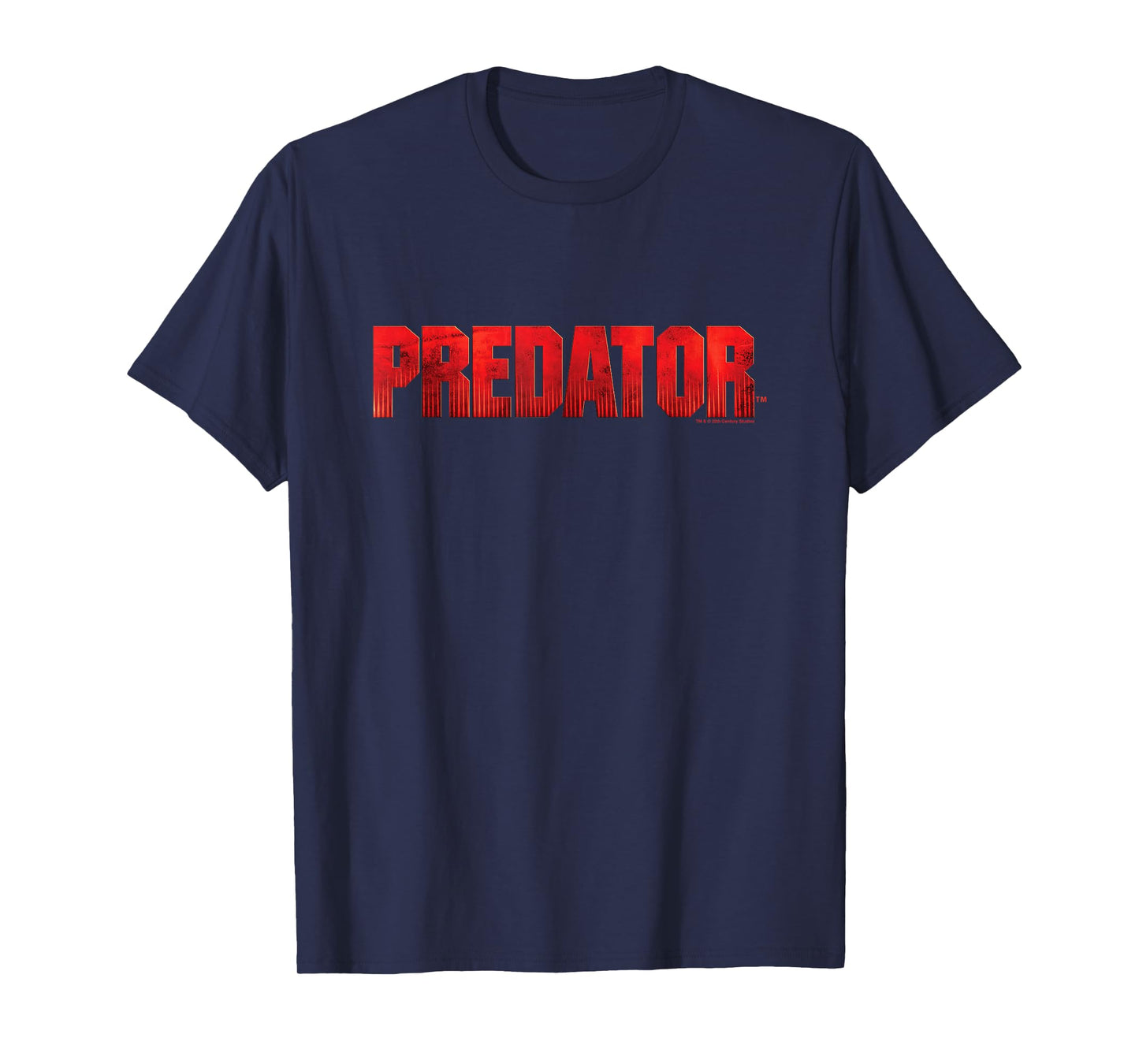 Aliens Predator Iconic Retro Title Big Chest Text Logo T-Shirt
