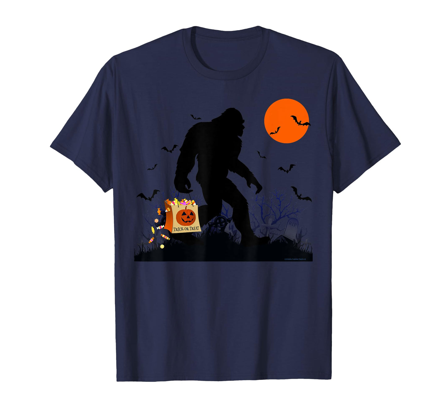 Funny Halloween Bigfoot Trick or Treating - Bigfoot T-Shirt
