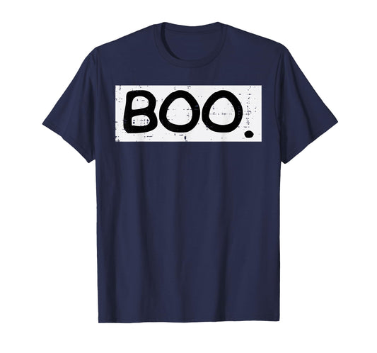 Boo Halloween Costume Lazy Women Men Kids Boys Girls Teens T-Shirt