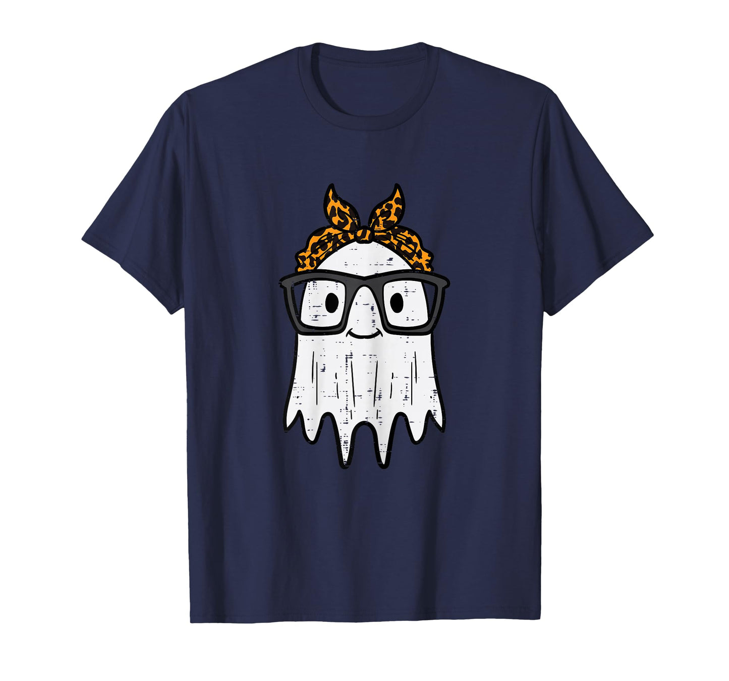 Halloween Ghost Glasses Cute Costume Girl Kids Toddler Women T-Shirt