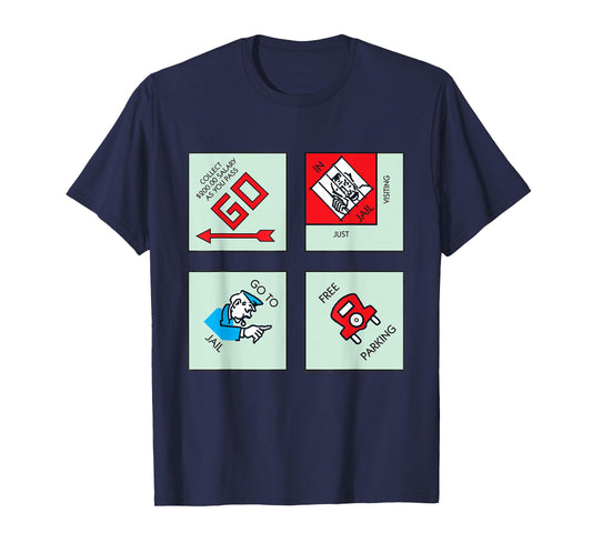 Monopoly Classic Corner Tiles T-Shirt
